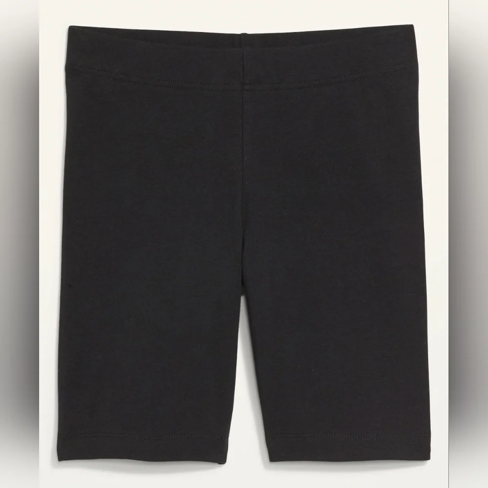 NWT High-Waisted Cotton Biker Shorts, 8-inch inseam, Black, Size M - Picture 4 of 4